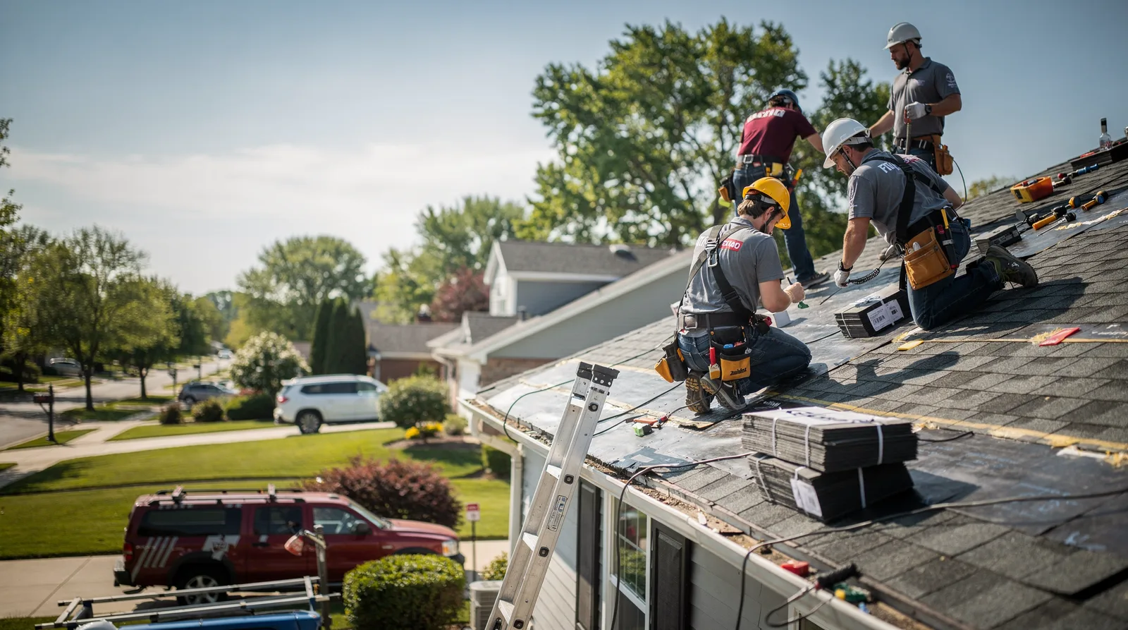 Roof Repair in Marine, IL around you